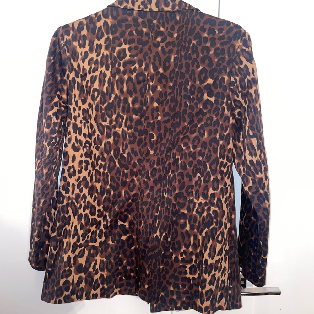Kittenish Leopard Print Single Button Jacket Sz M… - image 2